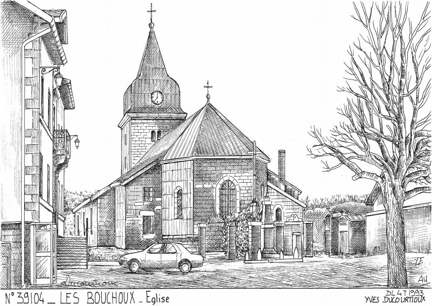 N 39104 - LES BOUCHOUX - église